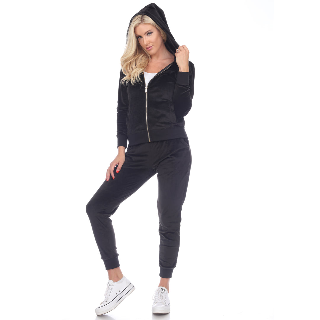 2 Piece Velour Tracksuit Set