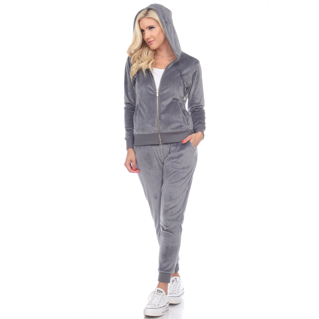 2 Piece Velour Tracksuit Set