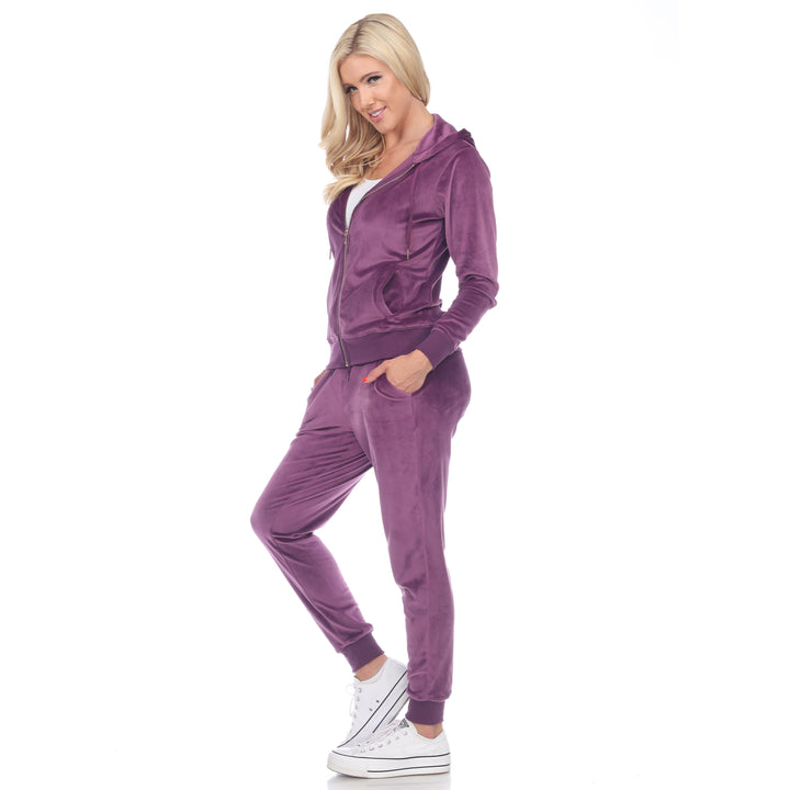 2 Piece Velour Tracksuit Set