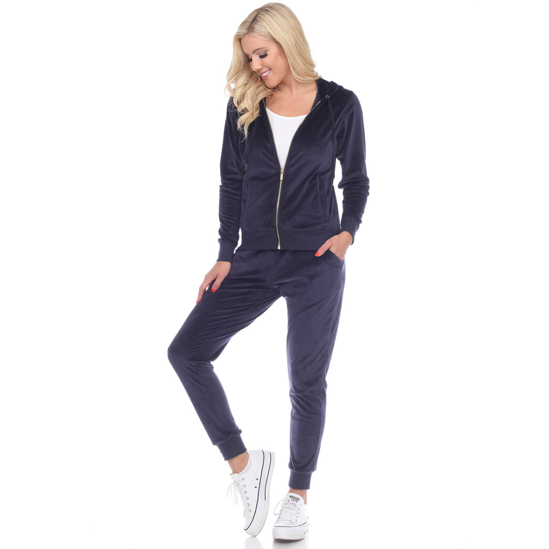 2 Piece Velour Tracksuit Set