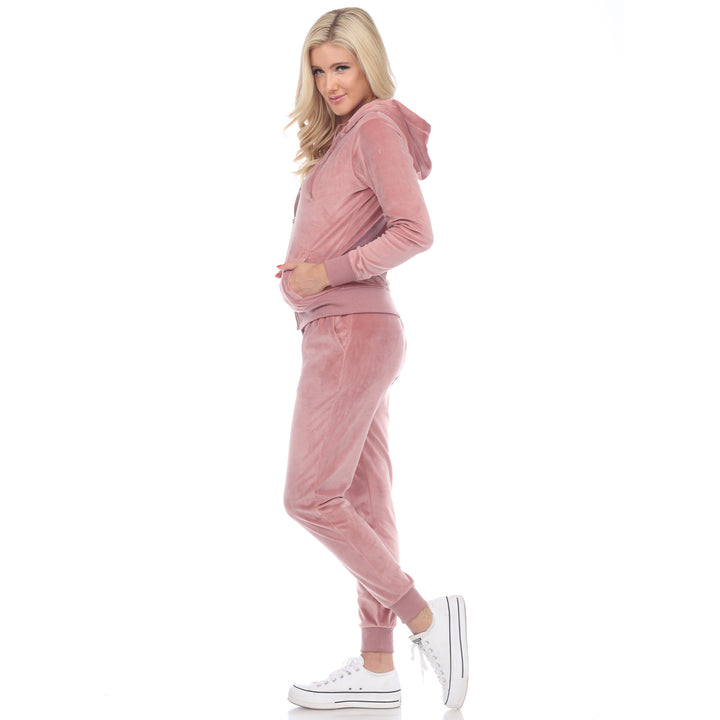 2 Piece Velour Tracksuit Set