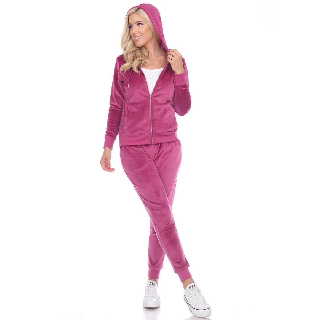 2 Piece Velour Tracksuit Set