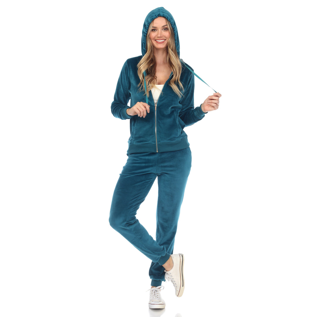 2 Piece Velour Tracksuit Set