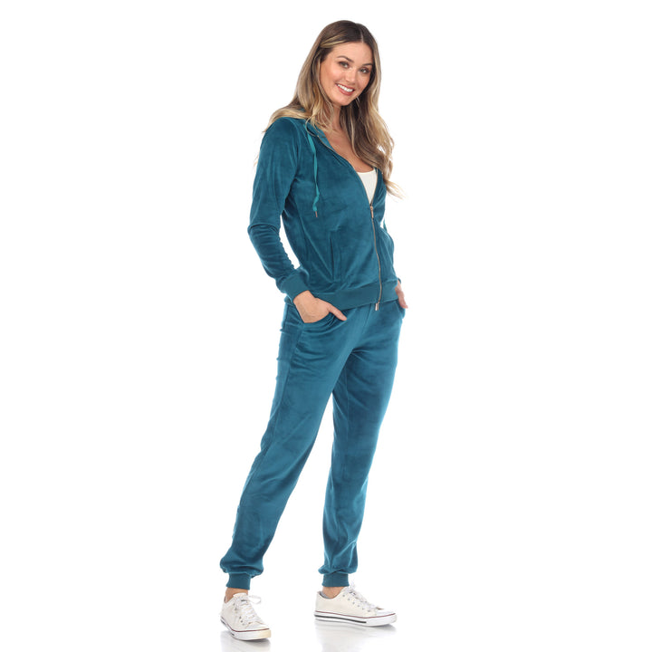 2 Piece Velour Tracksuit Set