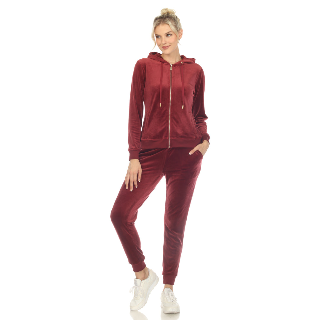 2 Piece Velour Tracksuit Set