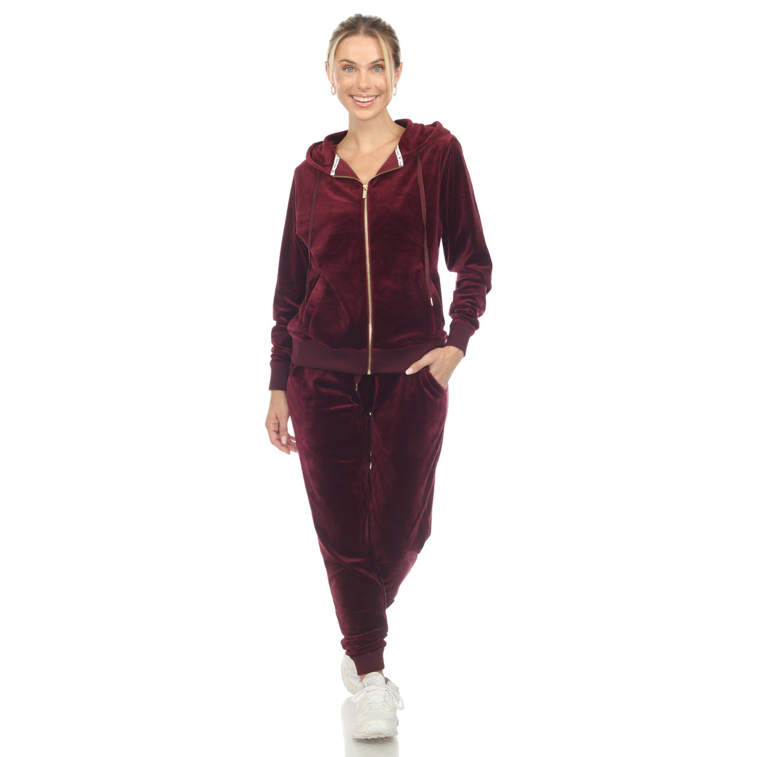 2 Piece Velour Tracksuit Set