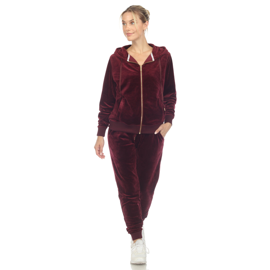 2 Piece Velour Tracksuit Set