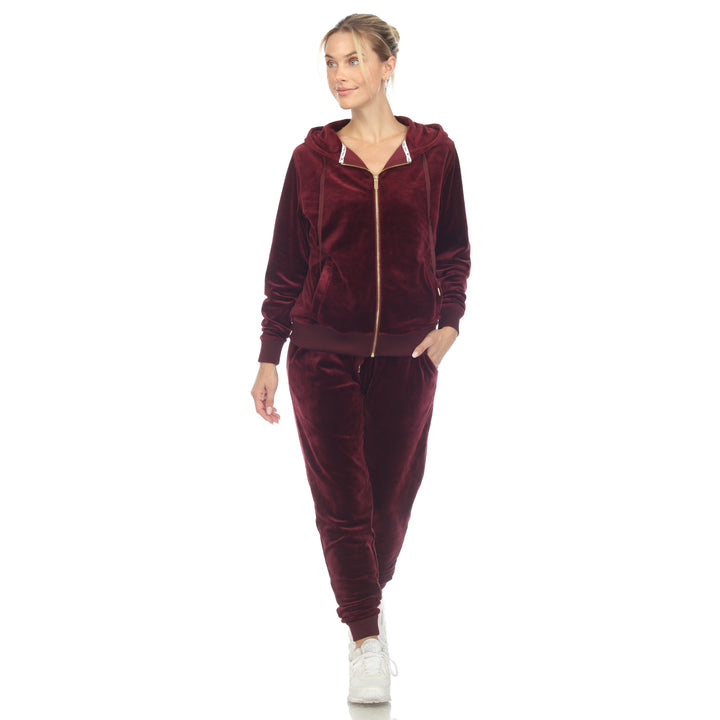 2 Piece Velour Tracksuit Set