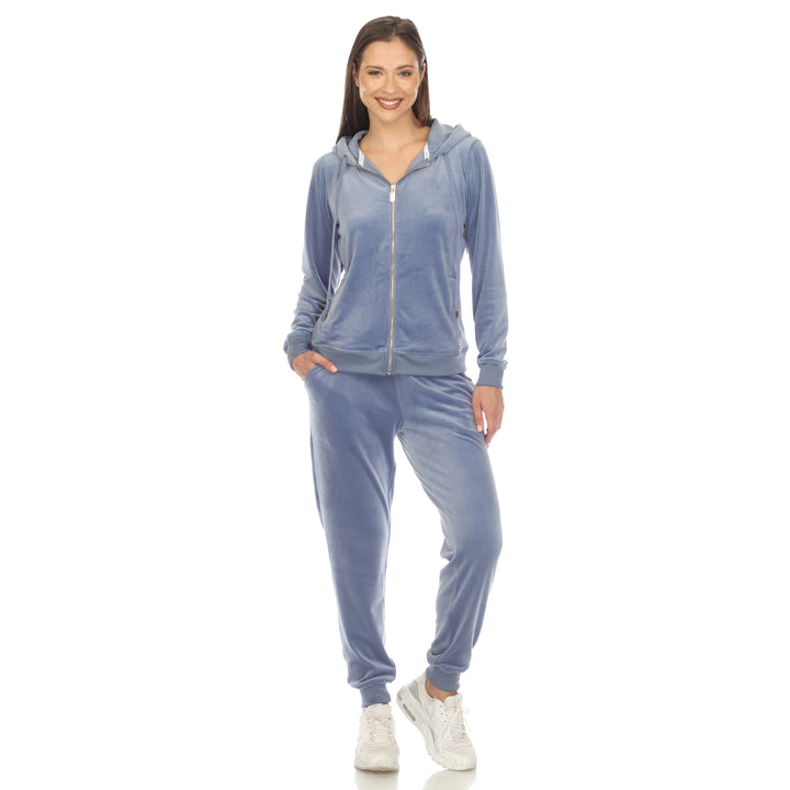 2 Piece Velour Tracksuit Set