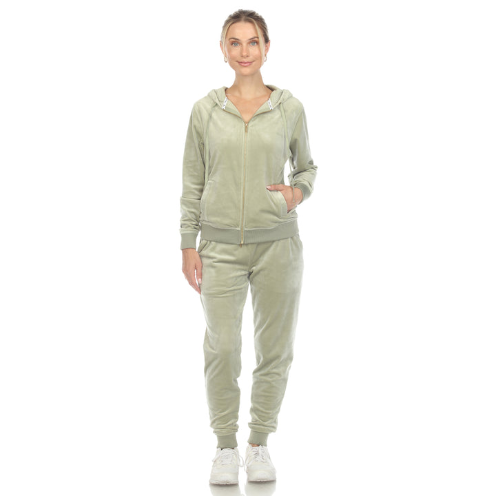 2 Piece Velour Tracksuit Set