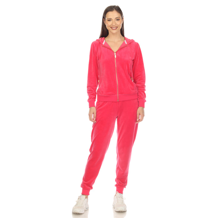 2 Piece Velour Tracksuit Set