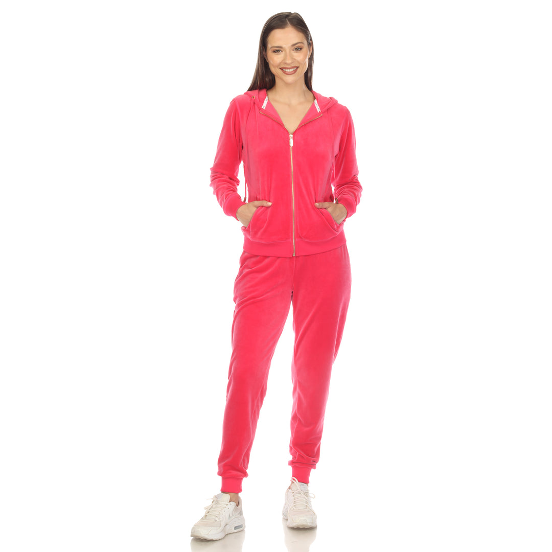 2 Piece Velour Tracksuit Set