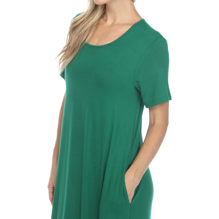 Women's Short Sleeve Midi Dress