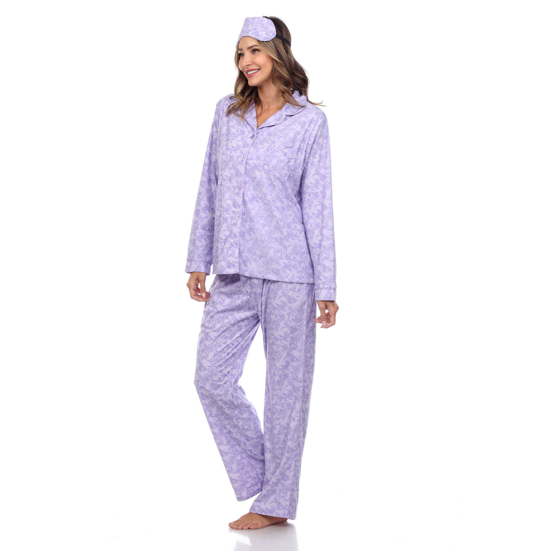 Women's Three Piece Pajama Set