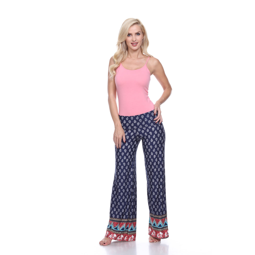 Women's Indian Paisley Palazzo Pants