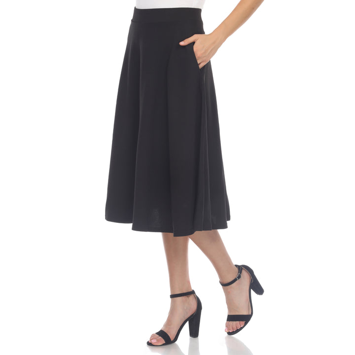 Flared Midi Skirt with pockets