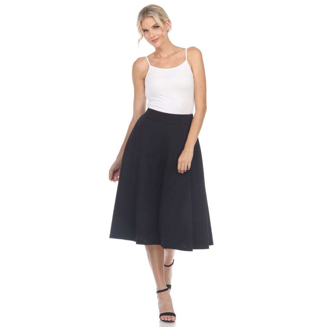 Flared Midi Skirt with pockets