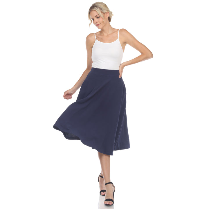 Flared Midi Skirt with pockets