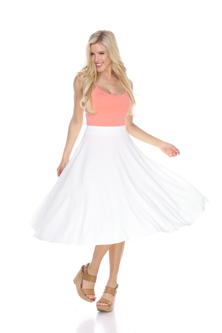 Flared Midi Skirt with pockets