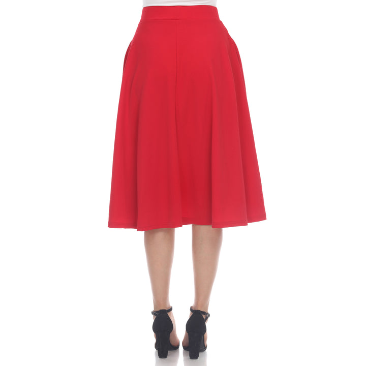 Flared Midi Skirt with pockets