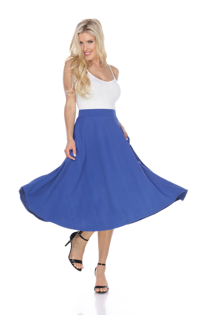 Flared Midi Skirt with pockets