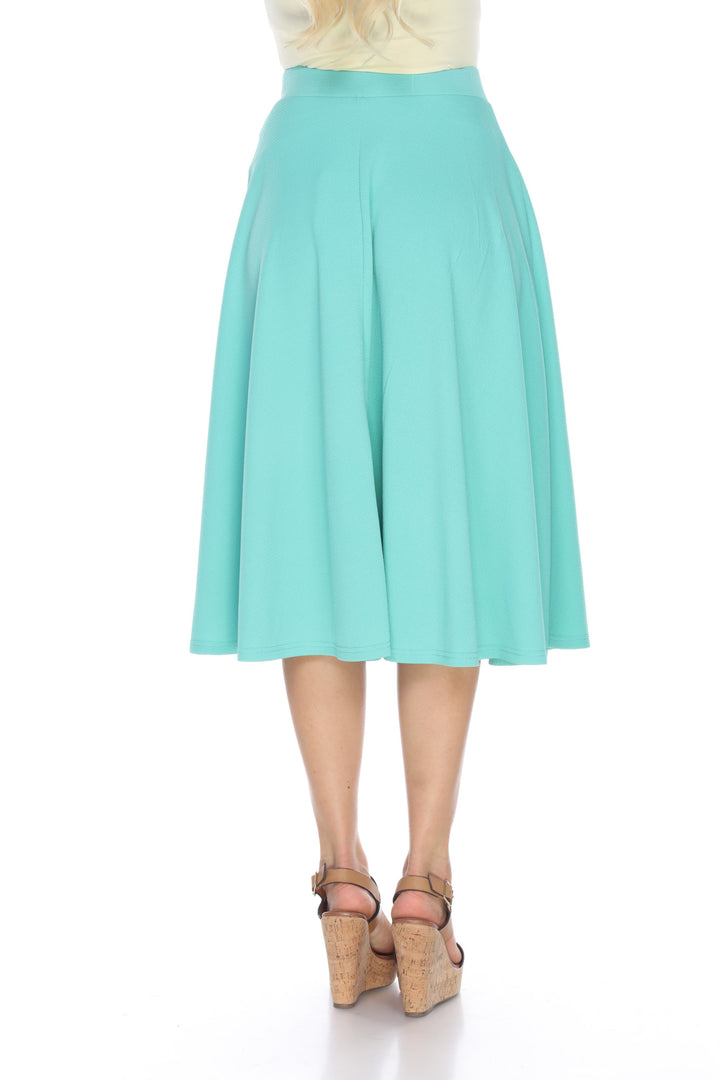 Flared Midi Skirt with pockets