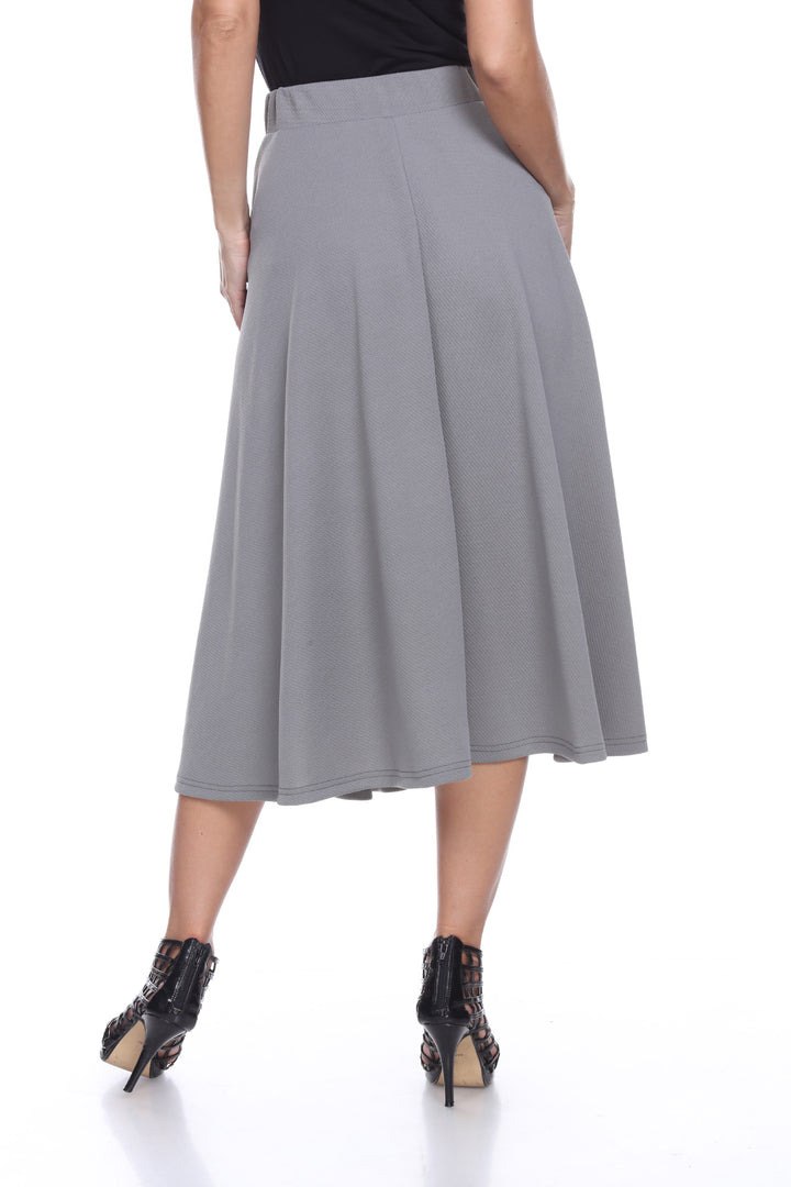 Flared Midi Skirt with pockets