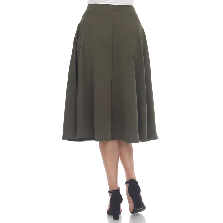 Flared Midi Skirt with pockets