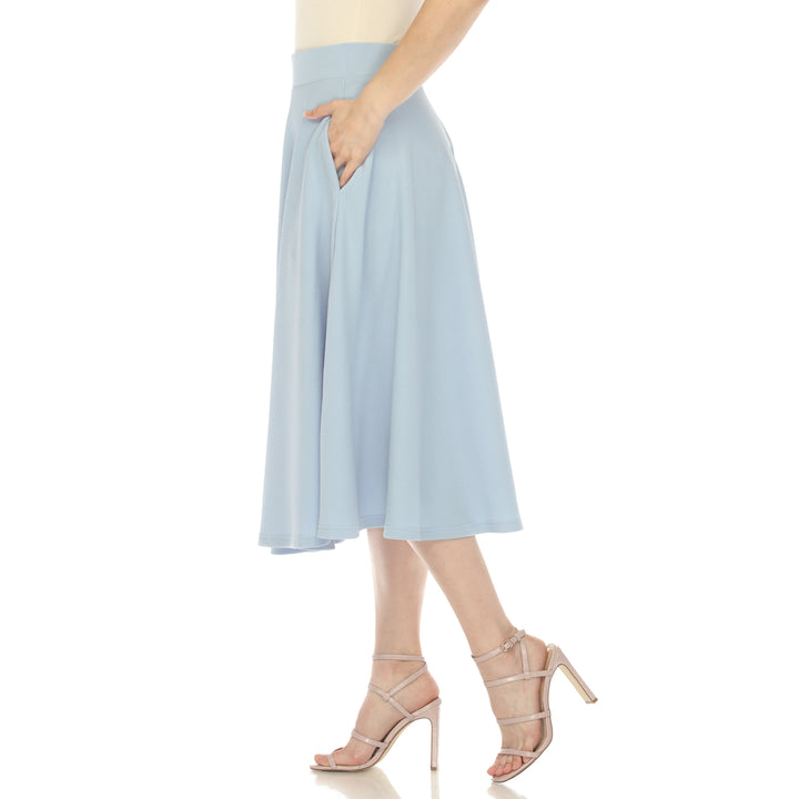 Flared Midi Skirt with pockets