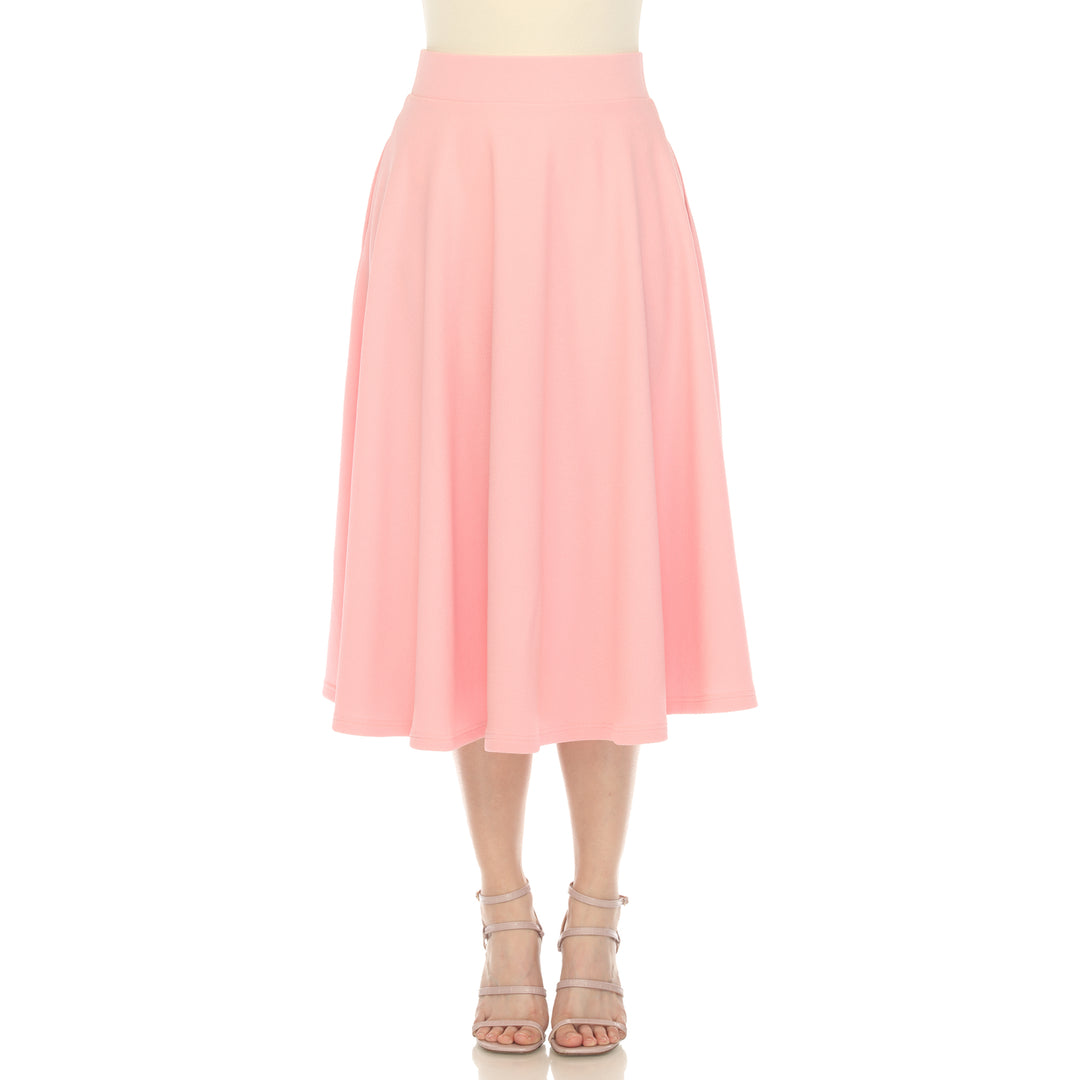 Flared Midi Skirt with pockets