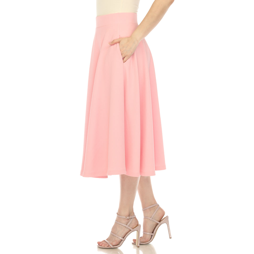 Flared Midi Skirt with pockets