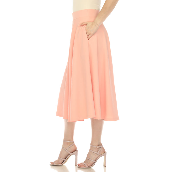 Flared Midi Skirt with pockets