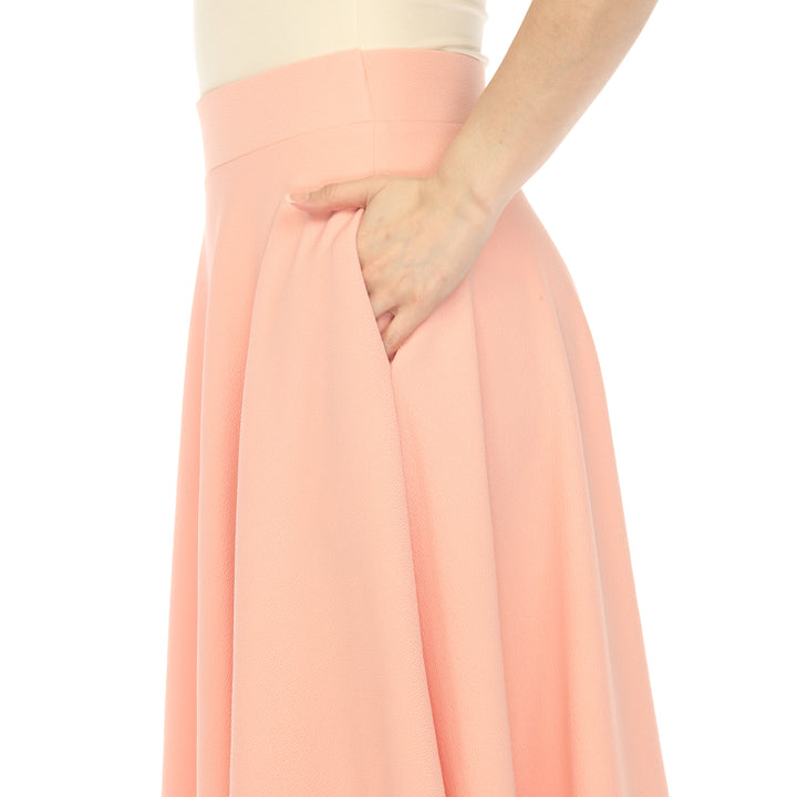 Flared Midi Skirt with pockets