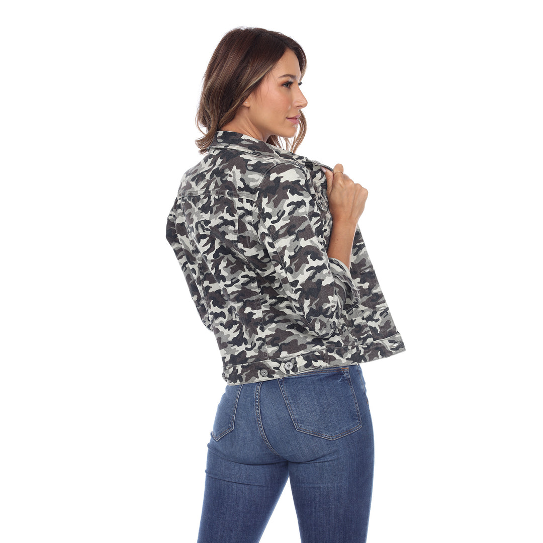 Women's Camo Denim Jacket