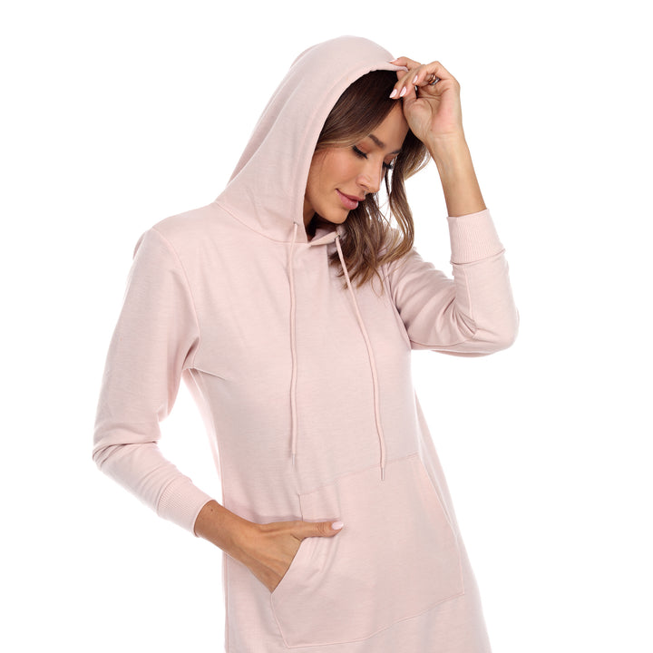 Women's Hoodie-Shirt-Dress