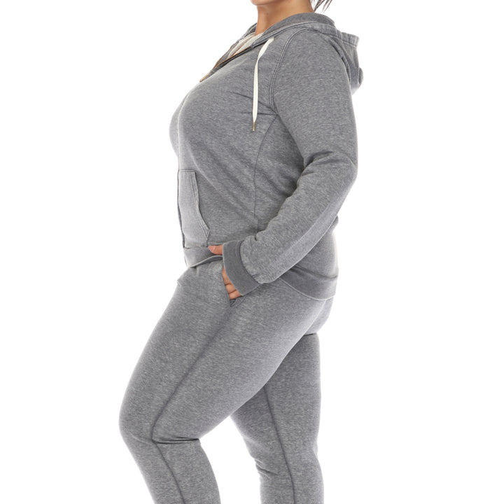 Women's Plus Size Burnout Jogger Set