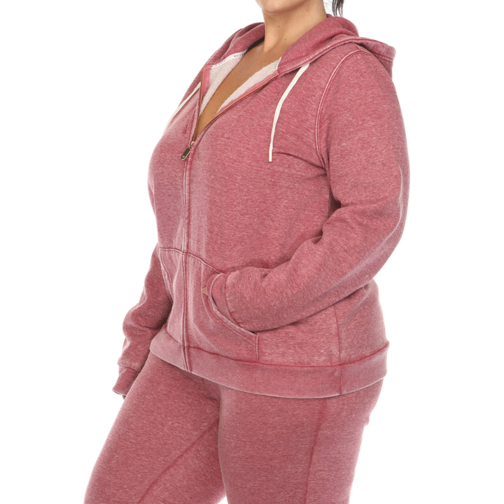 Women's Plus Size Burnout Jogger Set