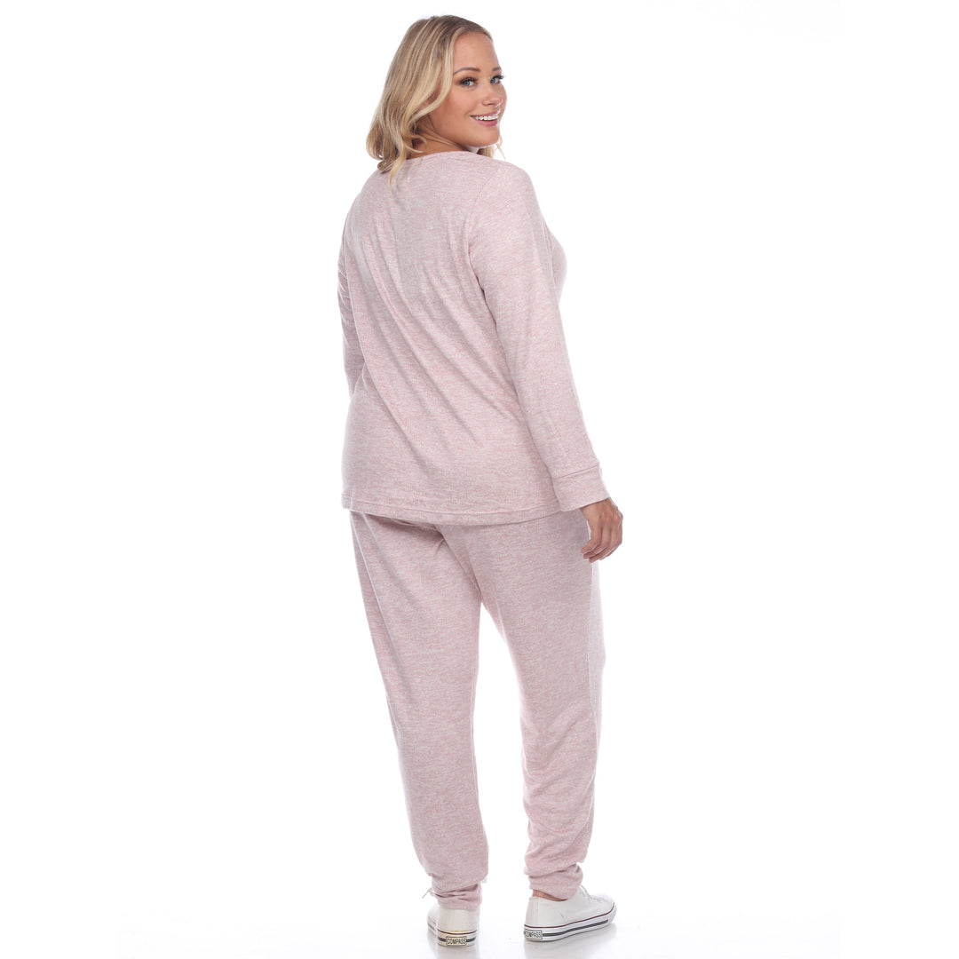 Women's Plus Size 2 Piece Lounge Set