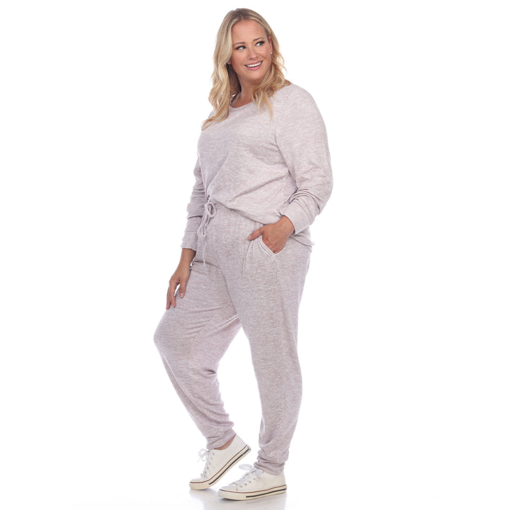 Women's Plus Size 2 Piece Lounge Set