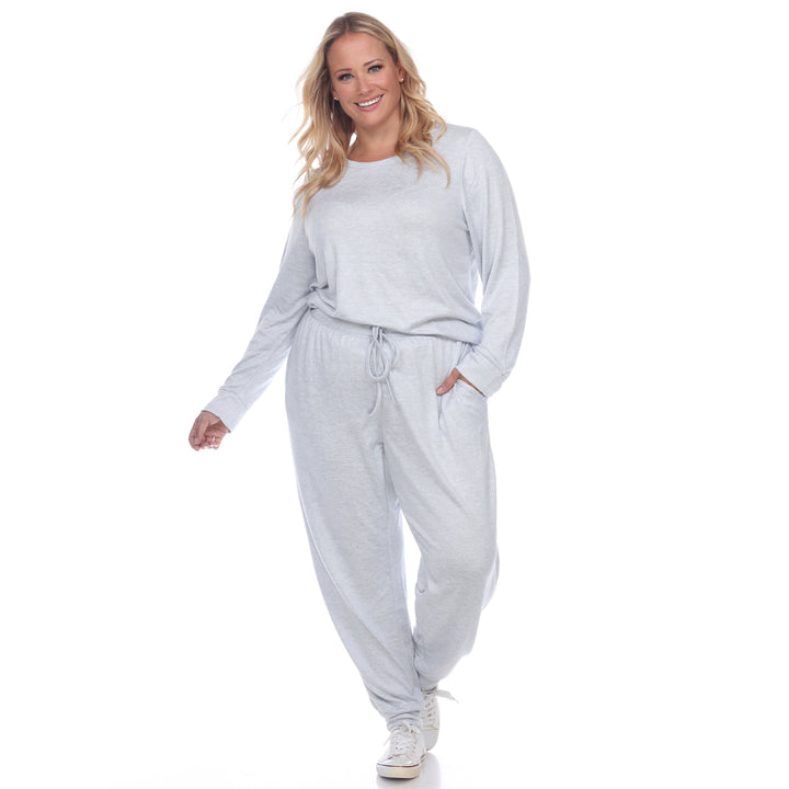 Women's Plus Size 2 Piece Lounge Set