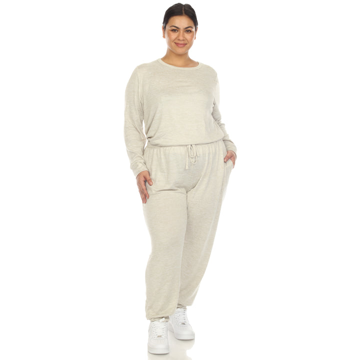 Women's Plus Size 2 Piece Lounge Set