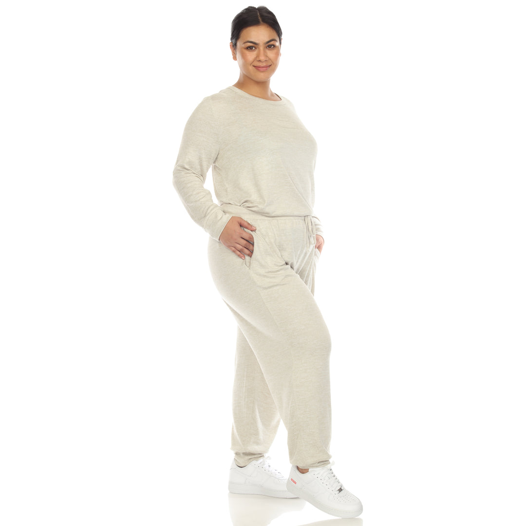 Women's Plus Size 2 Piece Lounge Set