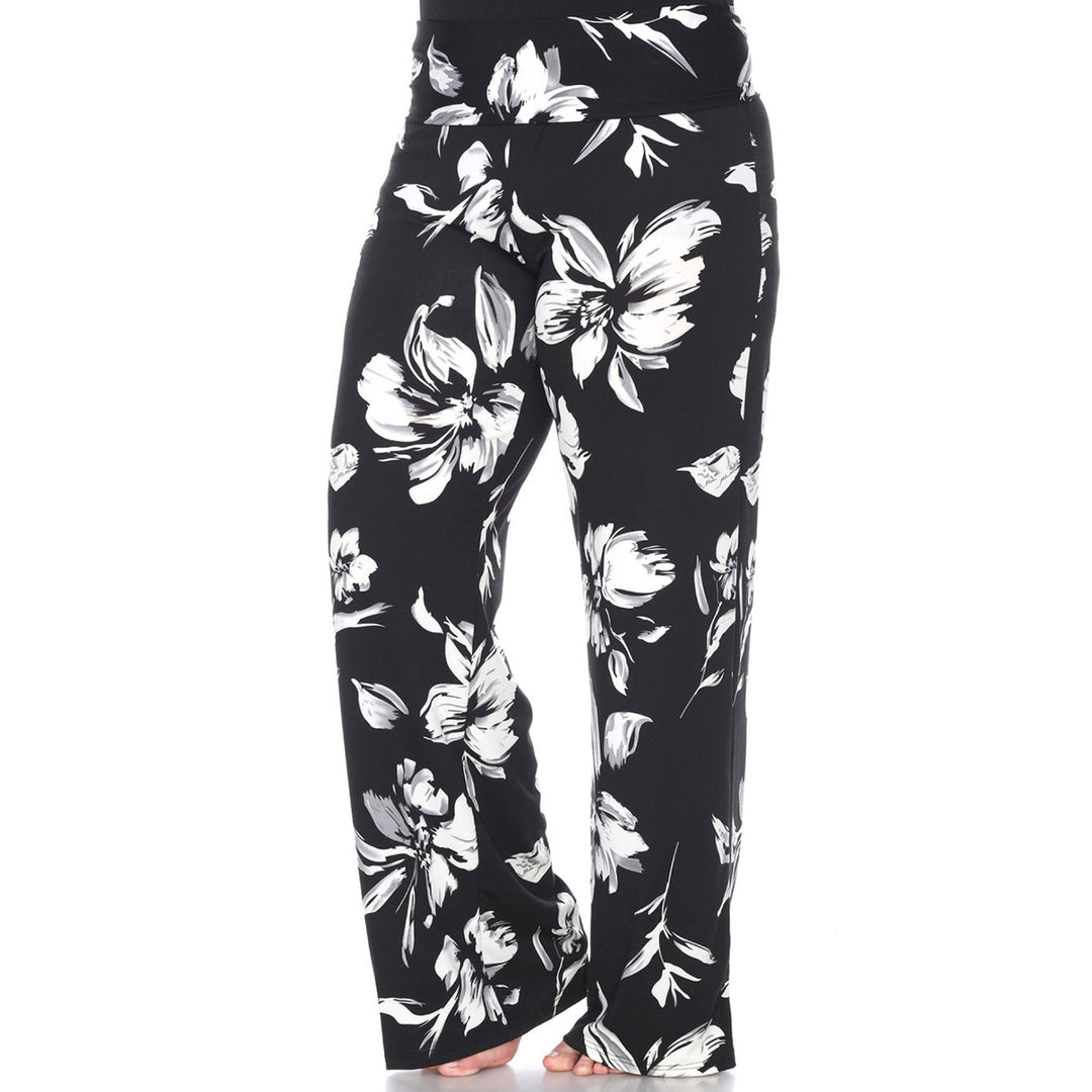 Women's Plus Size Floral Palazzo Pants