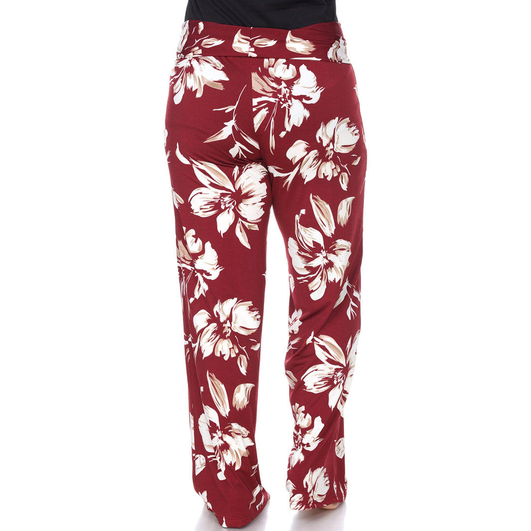 Women's Plus Size Floral Palazzo Pants