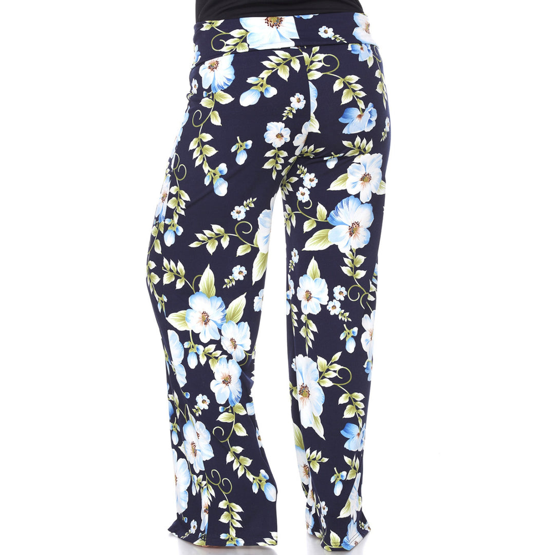 Women's Plus Size Floral Palazzo Pants