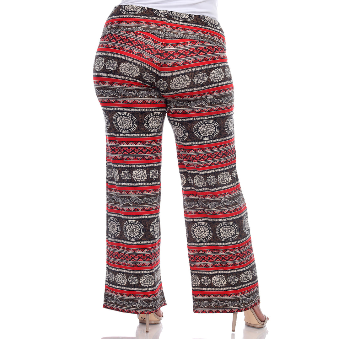 Women's Plus Size Printed Palazzo Pants