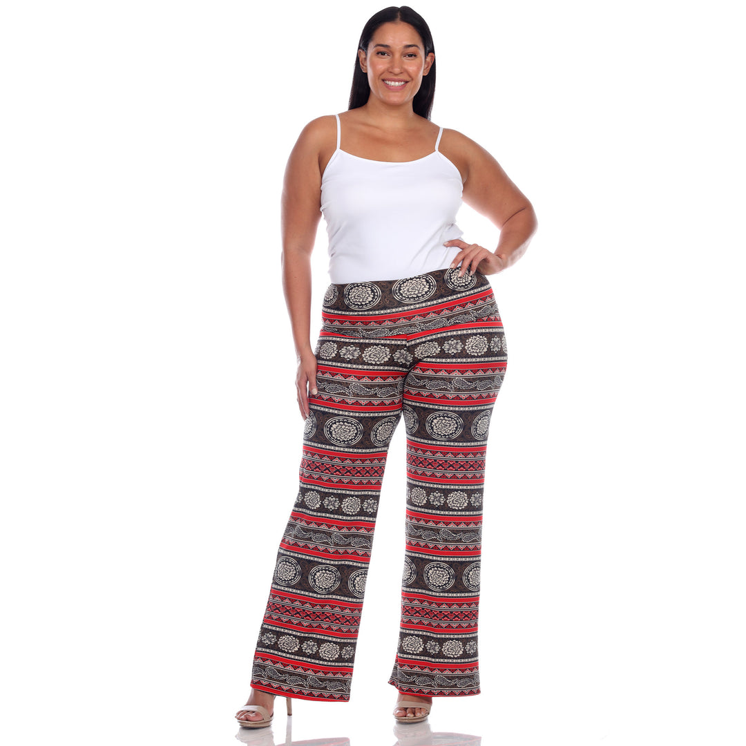 Women's Plus Size Printed Palazzo Pants