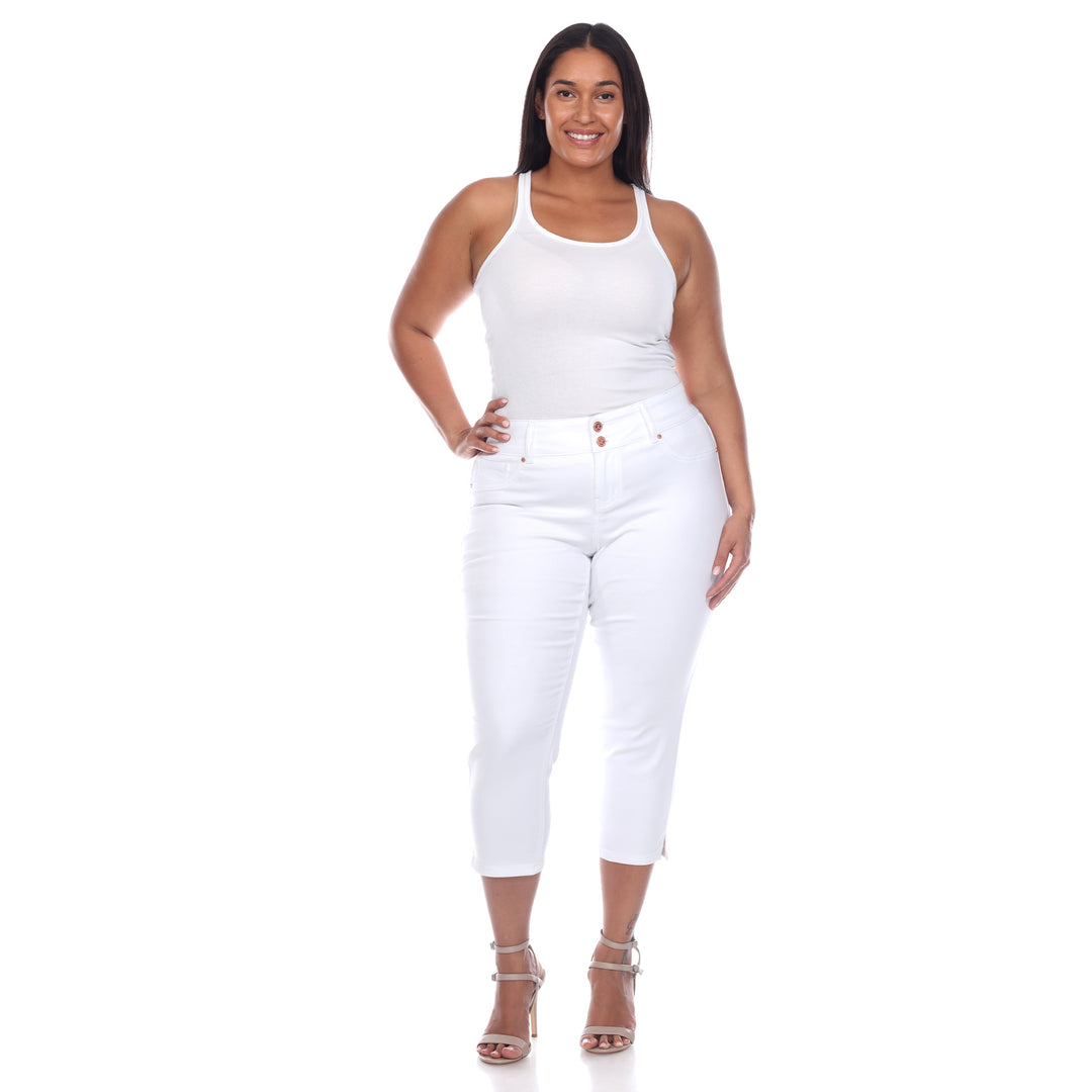 Women's Plus Size Capri Jeans