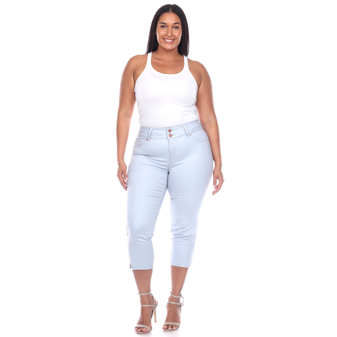 Women's Plus Size Capri Jeans