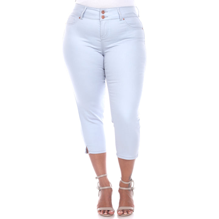 Women's Plus Size Capri Jeans